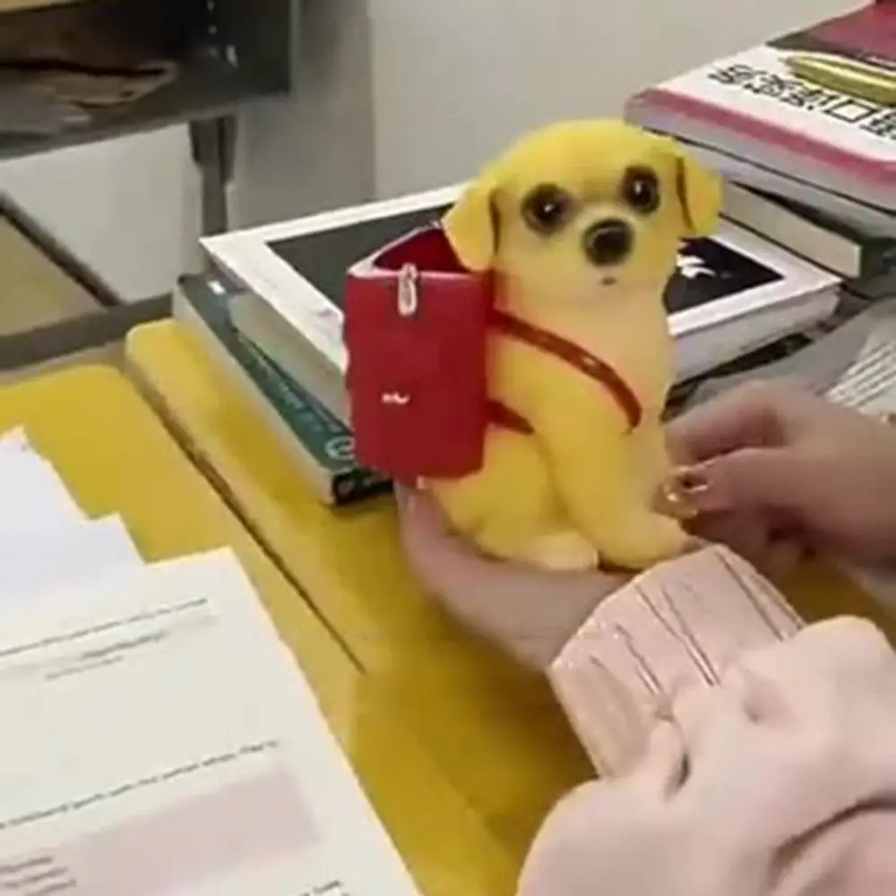 誕生日プレゼント多機能犬用ペンホルダー大容量プラスチック子犬用収納バケツかわいい漫画風メイクブラシシリンダーギフト