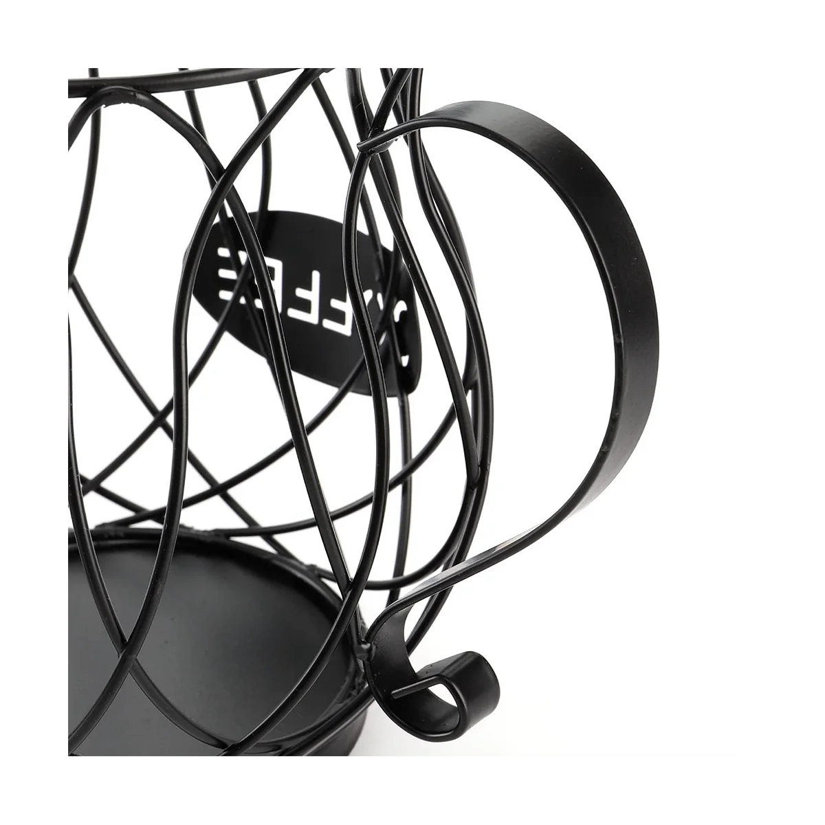 Universal Coffee Capsule Storage Basket Coffee Cup Basket Coffee Pod Organizer Holder Black Cafe Hotel