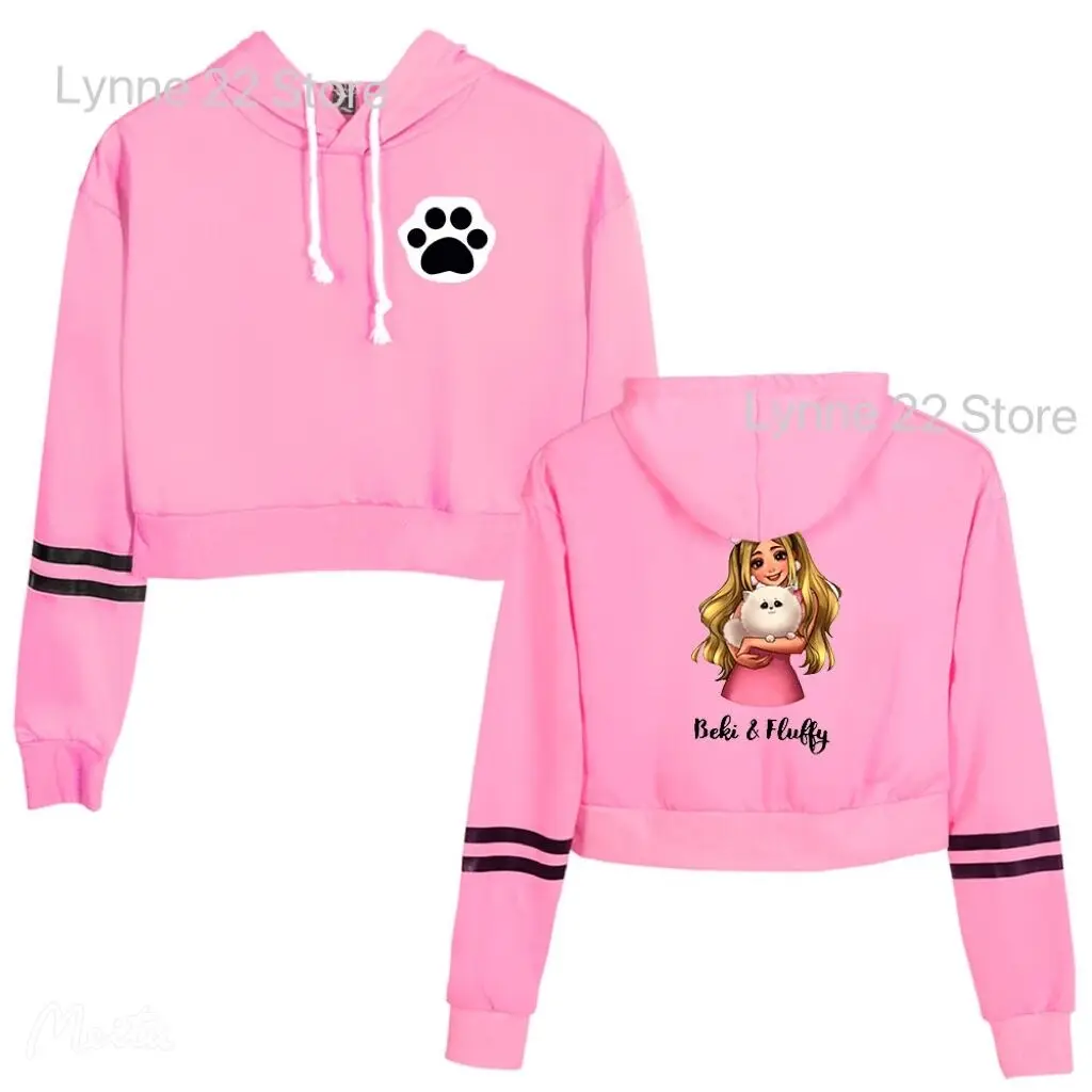 

Hot Hoodie Women Rebekah Wing Hoodies Crop Tops Album Clothes Waist Cap Sexy Sweatshirt Cosplay Pullover Womens Girl top