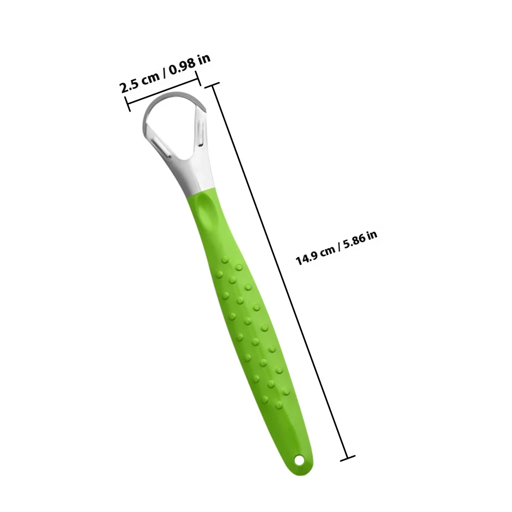Raspador de lengua para adultos, herramienta limpiadora de recubrimiento de lengua de Metal y acero inoxidable, raspador de limpieza de aliento fresco, 3 uds.