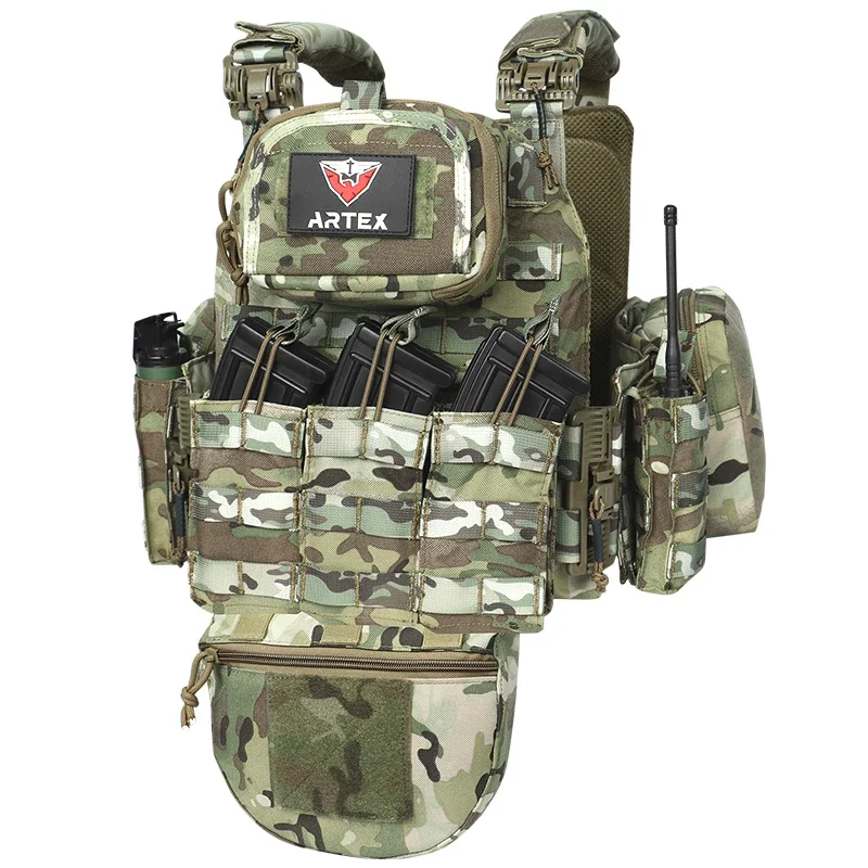 

Artex's new high-strength wear-resistant and waterproof Molle extended Quick-release Tactical vest Hunting vest Wear resistant