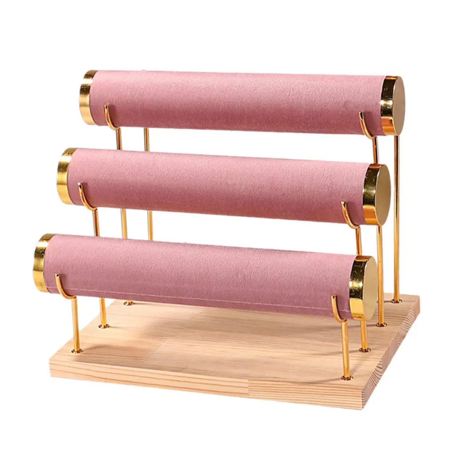 

Pink Bracelet Displays For Selling Organizer Showcase Convenient Organization Bracelet Bangle Display Stand Detachable