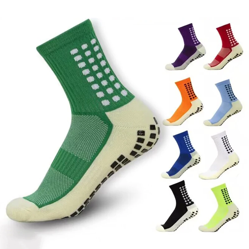 Trusox Anti-Slip Football Socks Adults Kids Non-Skid Towel Bottom Breathable Mid-Tube Trainng Sports Soccer Basketball Socks