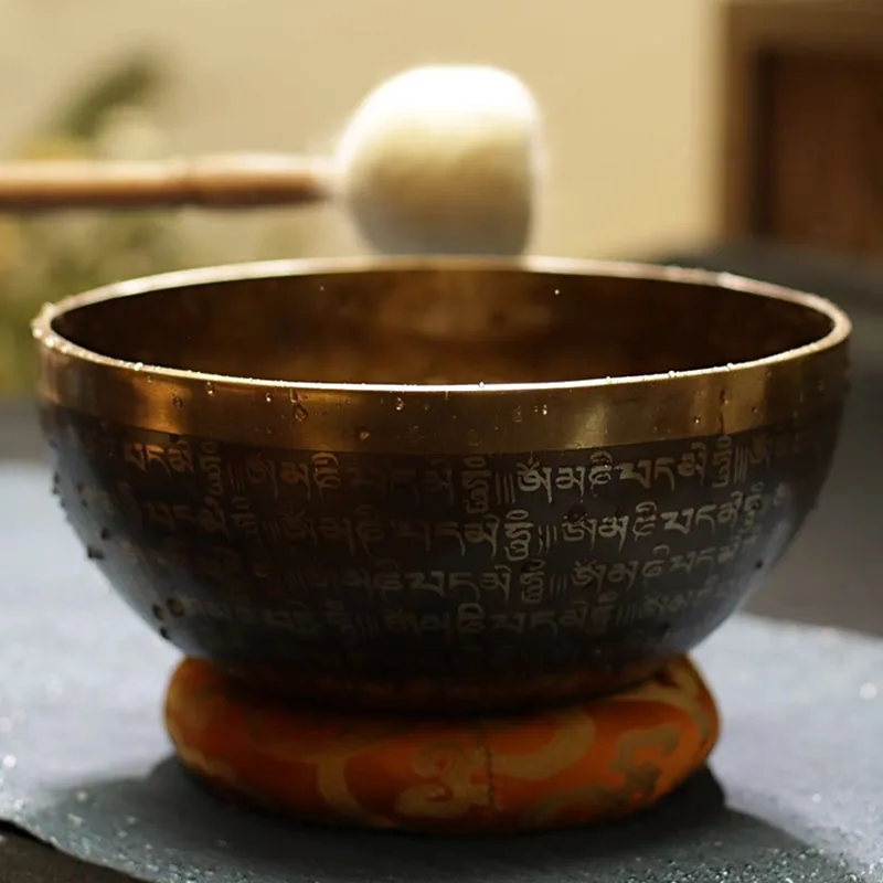 

Nepal Singing Bowl Handmade Copper Yoga Meditation Buddha Therapeutic Tibetan Singing Bowl Sound Healing Musical Instruments