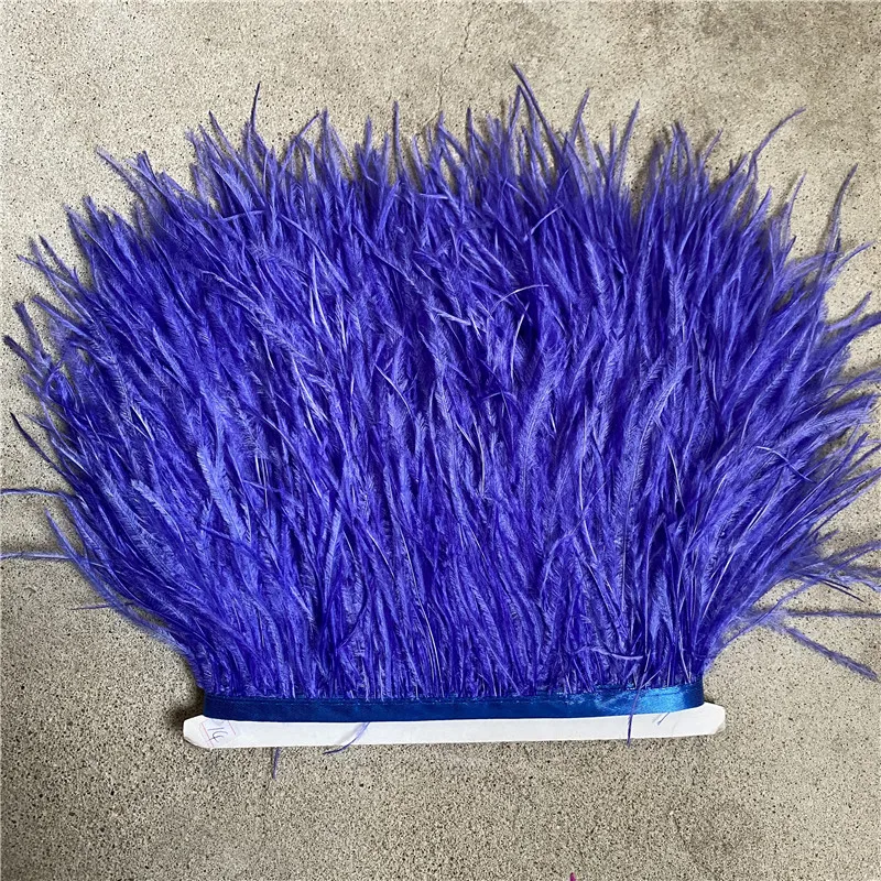 Wholesale 10Yard High Quality Ostrich Feather Trim Fringe Feather Ribbon 10-15CM/4-6Inch Width Sewing Crafts Costumes Decoration