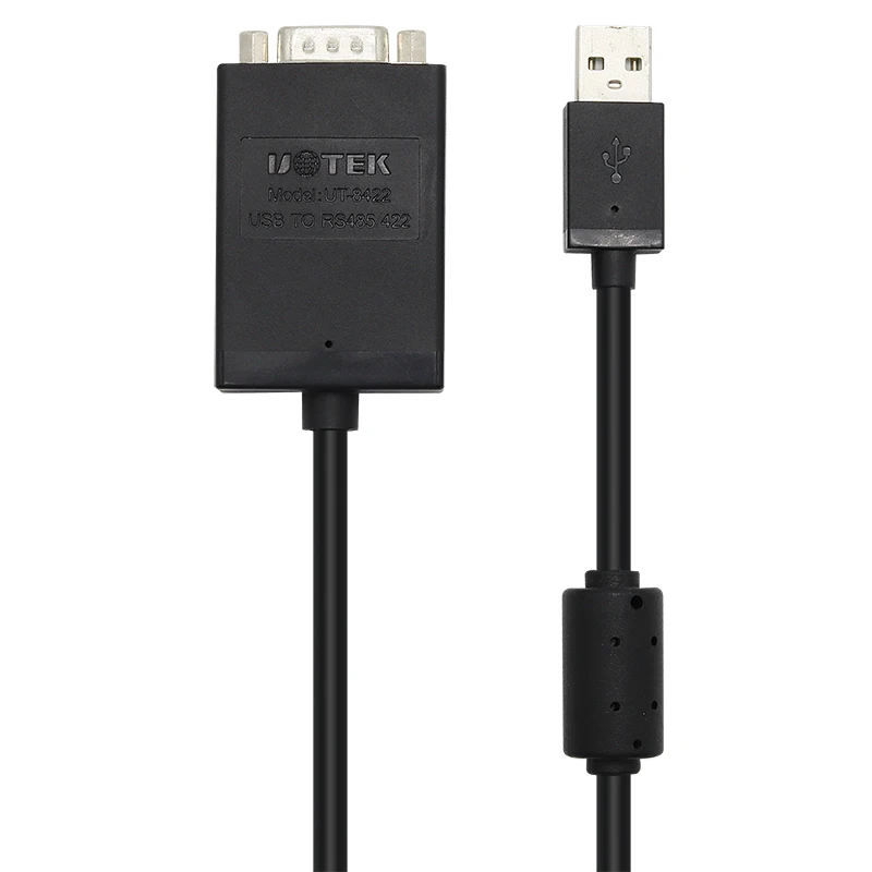 UOTEK USB ke RS485 RS422 Kabel Adaptor Komunikasi DB9 Konektor Jantan 1.5m USB RS-485 RS-422 Konverter UT-8422