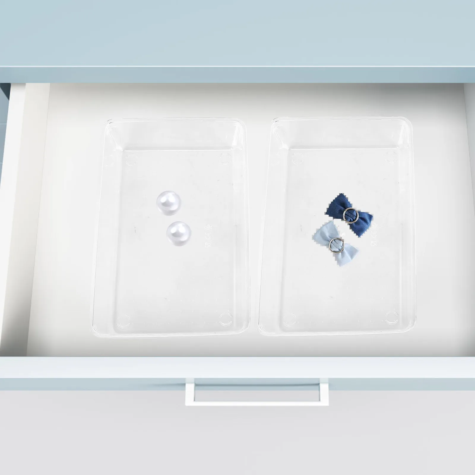 

13pcs Plastic Bins Drawer Organizer Box For Desktop Kitchen Drawer Organizers Utensil Sundries Bedroom Office Kitchen