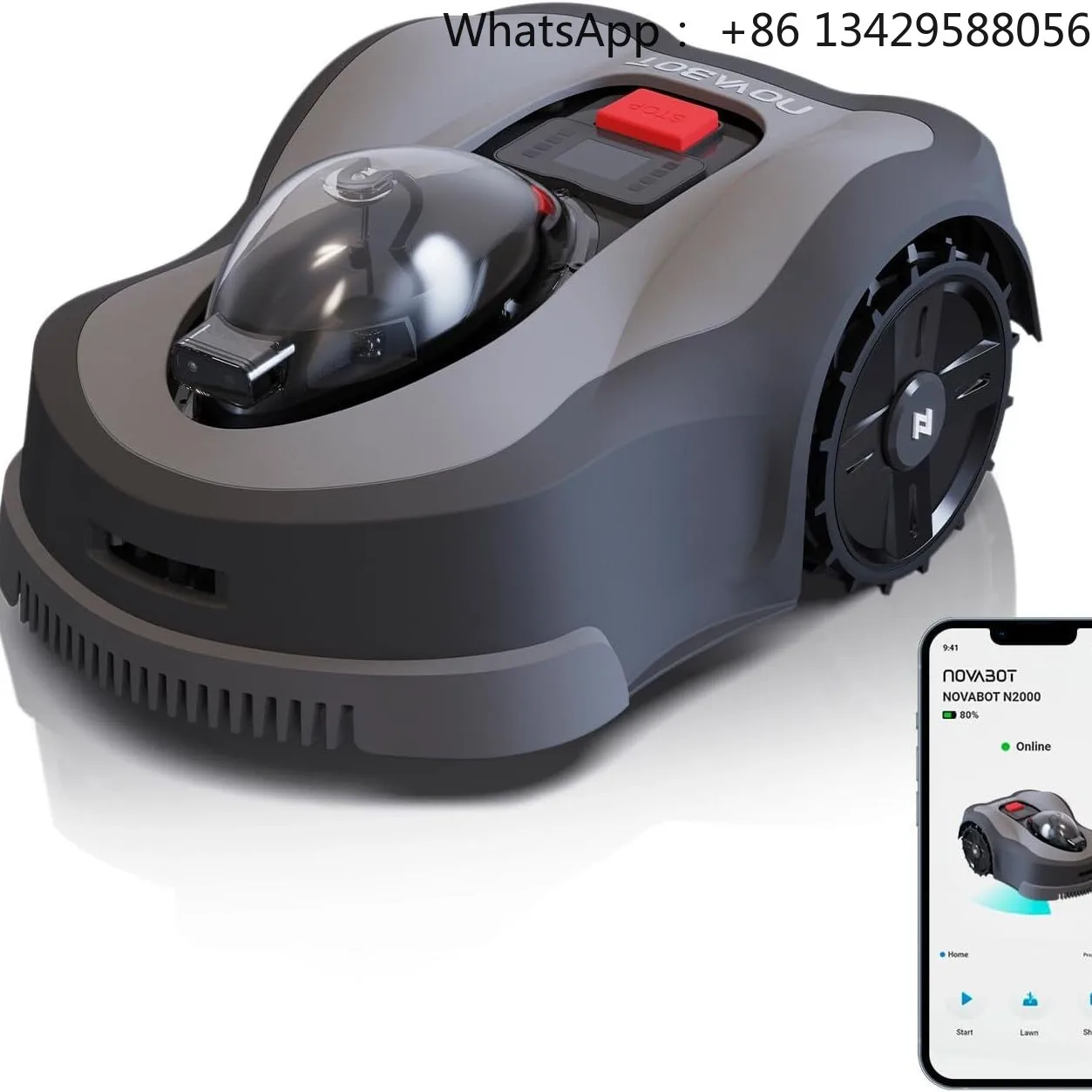 20RM High Efficiency Battery-Powered 4-Stroke Mobile Phone Control Pruning Robot Fully Automatic Industrial 24V Lawn Mower