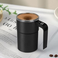 380ML Automatic Self Stirring Magnetic Mug with LCD Screen Coffee Milk Juice Mixing Cup USB Rechargeable Smart Thermal Cups