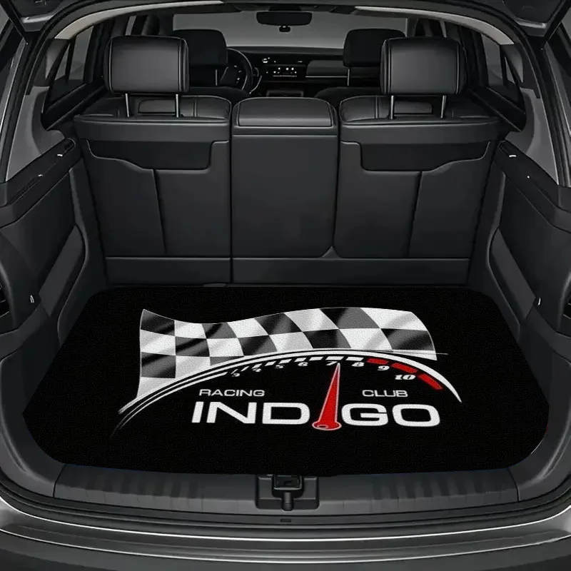 1pc Car Trunk Mat With Printed Design, An Essential Travel Accessory, Universal Fit For Various Car Models, A Must-Have Interior