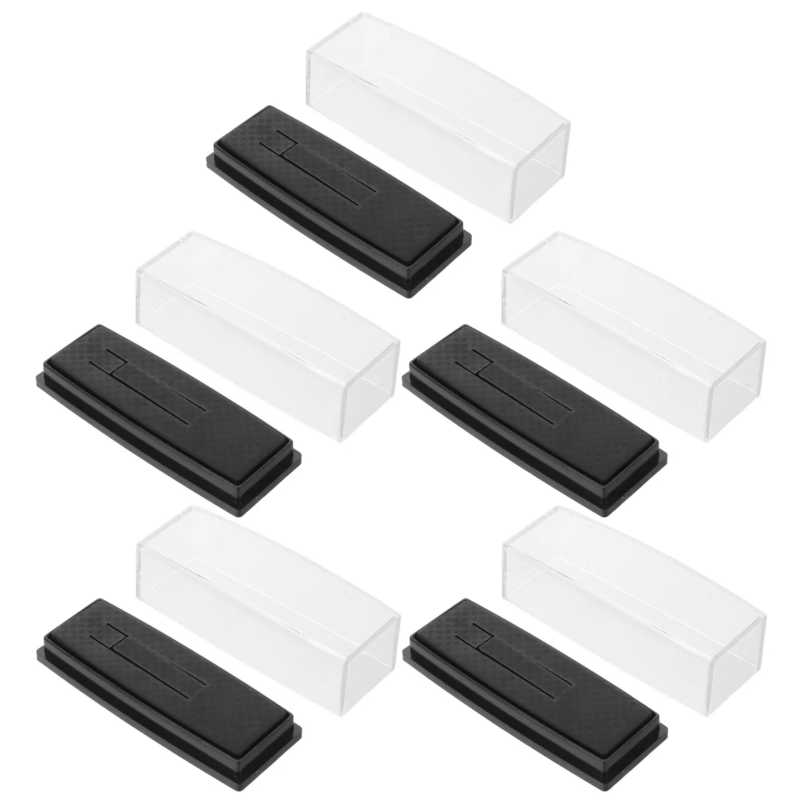 

Набор из 5 прозрачных коробок для галстуков, пластиковый органайзер для хранения, демонстрационный футляр для галстуков