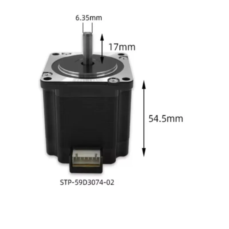 Shinano Kenshi STP-59D3074-2 1.22Nm 2 Phase Micro Hybrid Direct Plug-in 4 Wire Nema 23 Stepping Motor 6.35mm Shaft Diameter