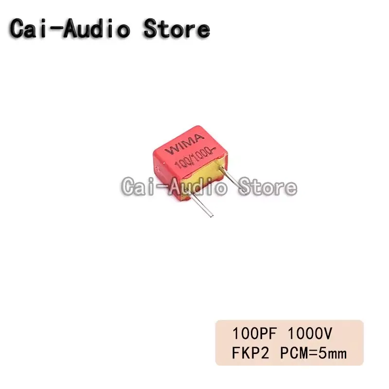 5PCS/10PCS/20PCS/Lot Germany WIMA FKP2 1000V 100PF 1000V101 0.01nf Film Capacitor 1000v100pf 101 Pitch 5mm FKP2O101001D00JSSD