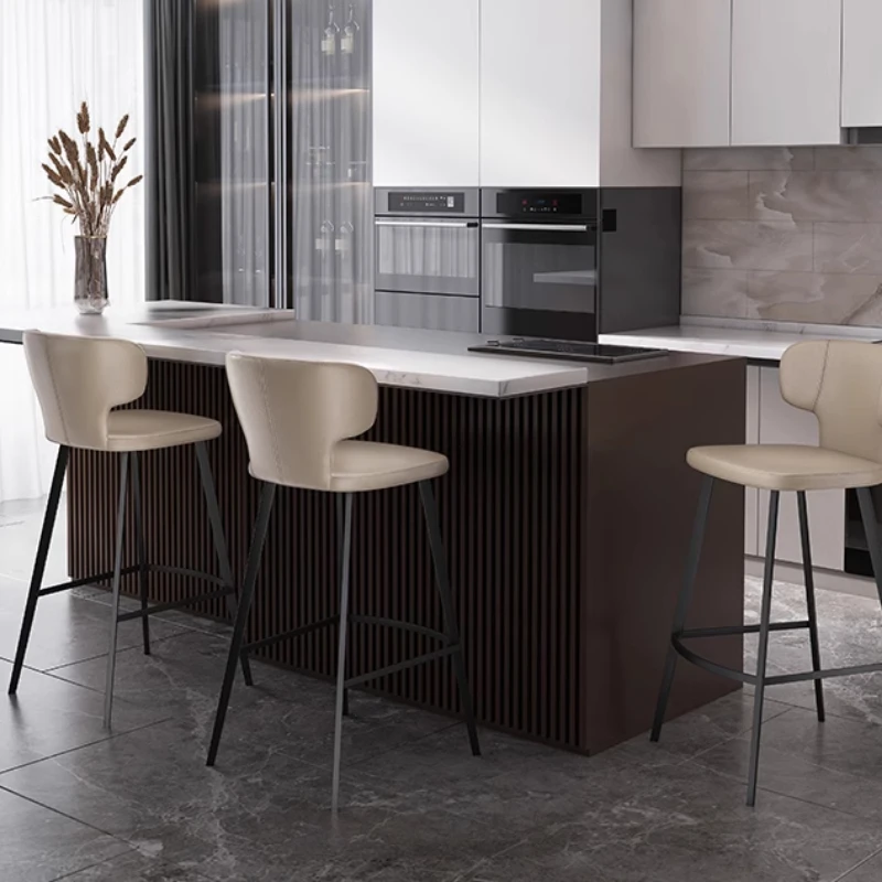 Ultralightfashion Bar Stools Nordic Luxury Gaming Sturdy Italian Bar Stools Nordic American Barber Metal Cadeira Home Furniture