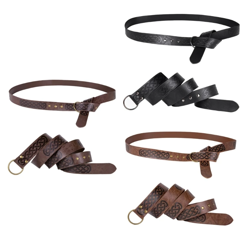 Punk Buckles Waist Belts Flaring Dress Belt Exhaust Eyelet Belt