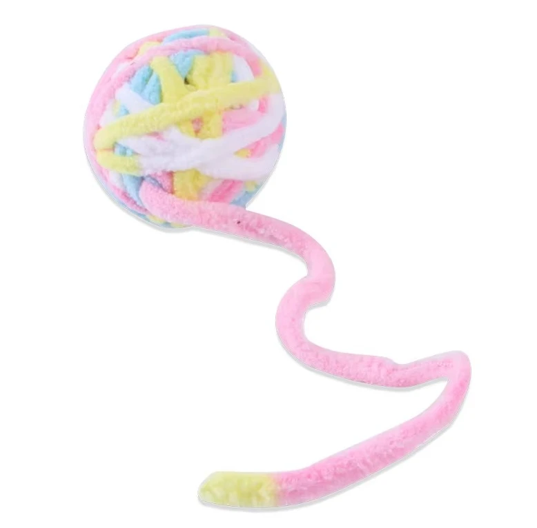 Pet Cat Toys Are Self Entertaining Chew and Tease Cats Toy Balls Colored Wool Balls Cat Supplies Fidget Toy for Pet Accessories