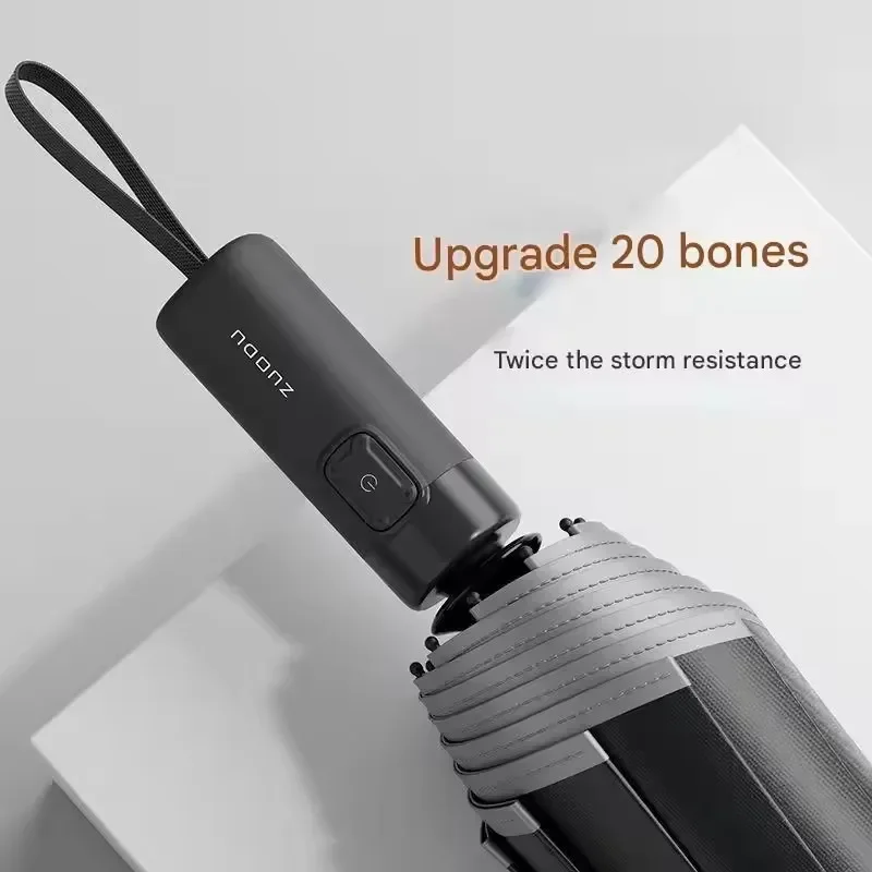 Fully Automatic Umbrella Super Strong Wind and Rain Resistant Extra Large Thickened and Reinforced Men's Folding Umbrella - view 2