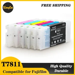 6Color/SetT7811-T7816 Compatible Ink Cartridge Filled With Dye Ink For Fujifilm Frontier-S DX-100 Fuji DX100 Printer 200ML/PCS