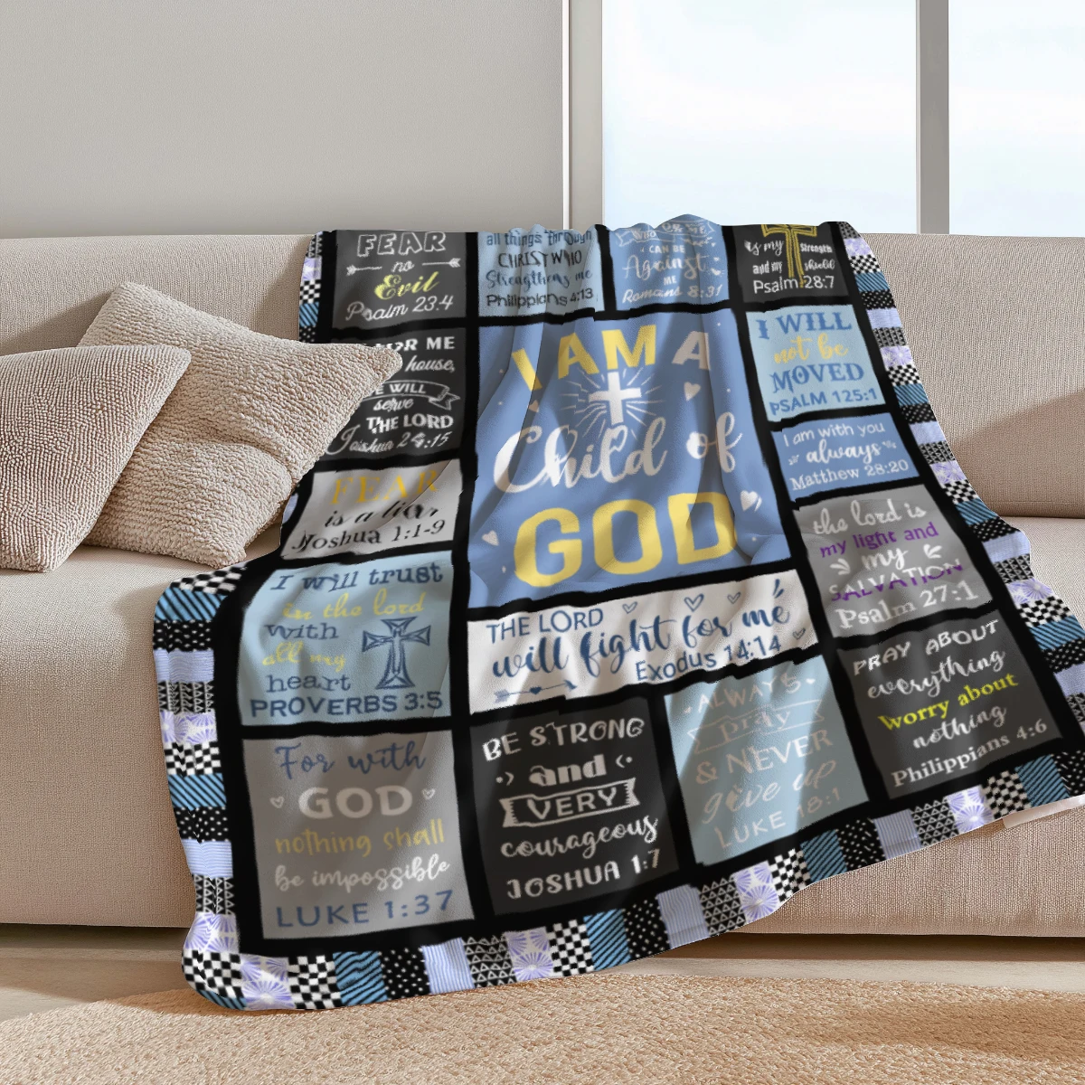 Bible Scripture Inspirational Blanket