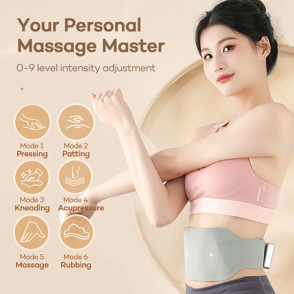 

Electric Heating Waist Massager Vibration Hot Compress Lumbar Brace Belt Waist Massage Back Support Warms Uterus and Abdomen