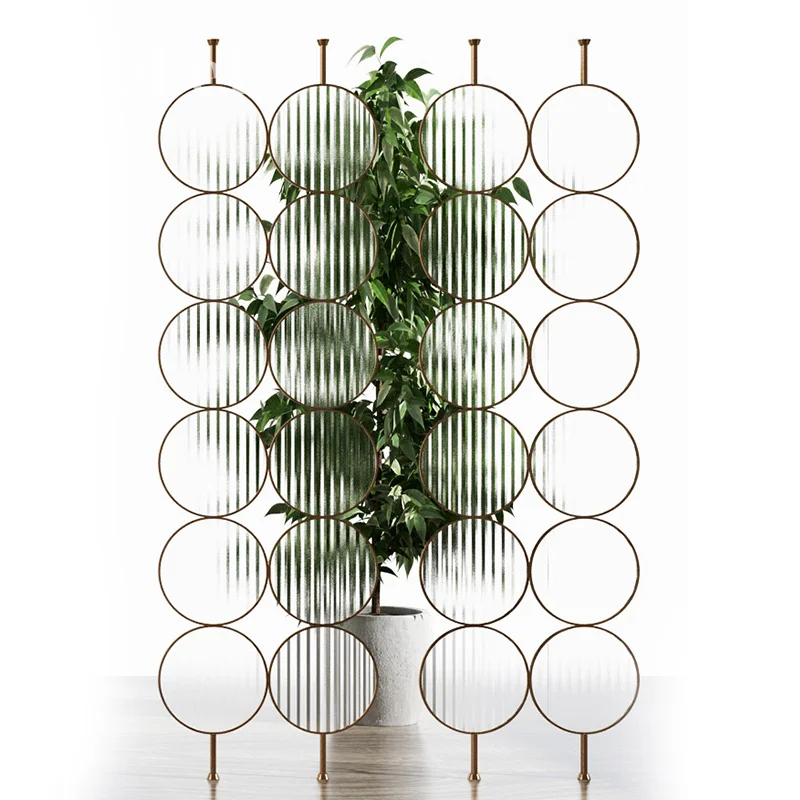 Custom Metal Wire Glass Screens, Art Glass Partitions for Restaurants/Hotels. OEM Designs Welcome