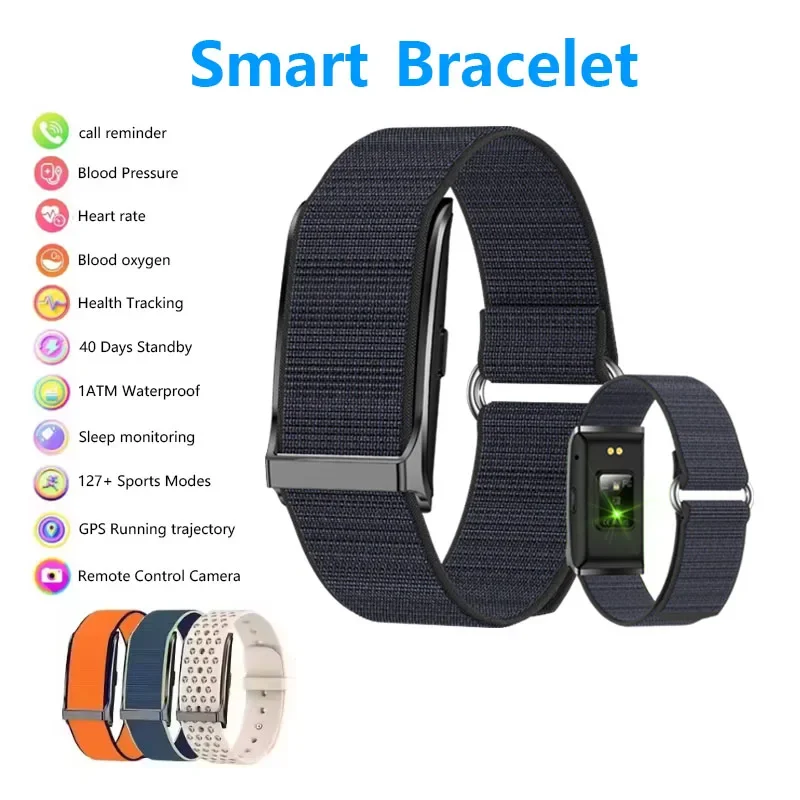 

Smart Watch Heart Rate Blood Pressure Blood Oxygen Monitoring Sleep Health Sports Tracking 1ATM Waterproof Smartwatch No Screen