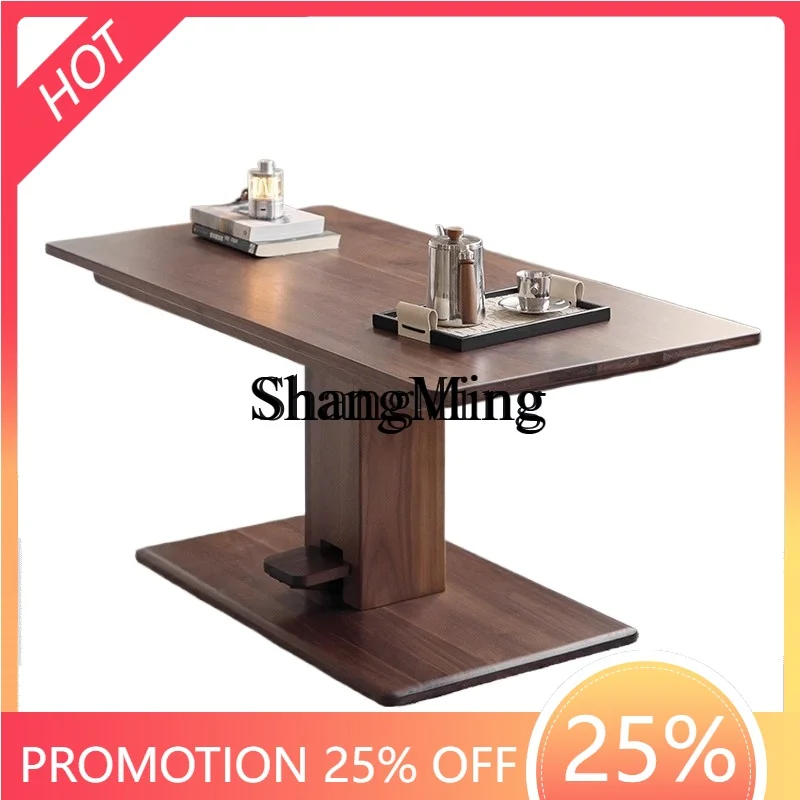 

FGgood-looking solid wood lifting coffee table dining table dual-purpose small apartment living room tea table lifting desk