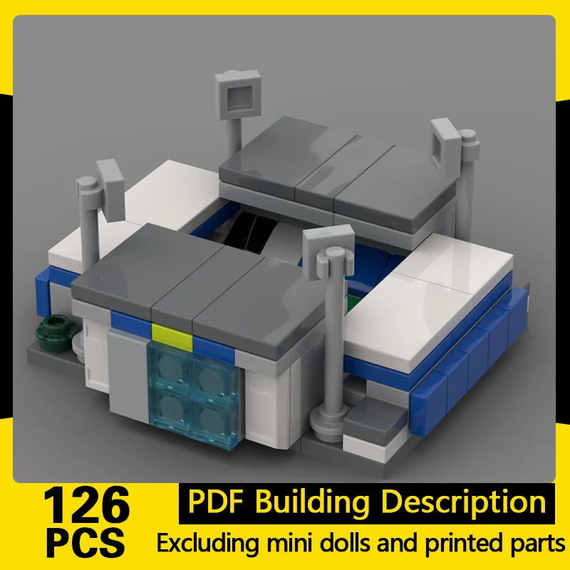 Street View Model MOC Building Bricks Compact Traditional Stadium Modular Technology Gifts Holiday Assemble Children Toys Suit