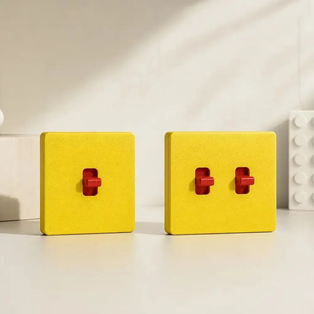 Creative Light Switch Guard Covers Self-Adhesive 3D Printed Console-shaped Switch Cover Removable Waterproof