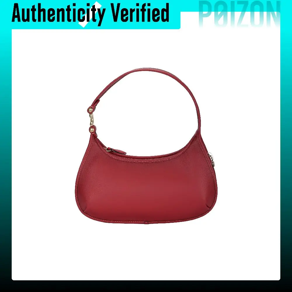 COACH Eve Glove Tanned Leather One Shoulder Handbag Large Women's Red CM530-B4E5D