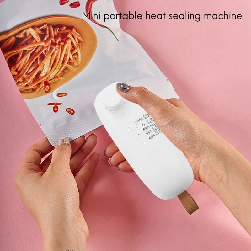 Usb Charging Portable Heating Plastic Bag Sealing Machine Cordless Handheld Vacuum Food Sealing Machine