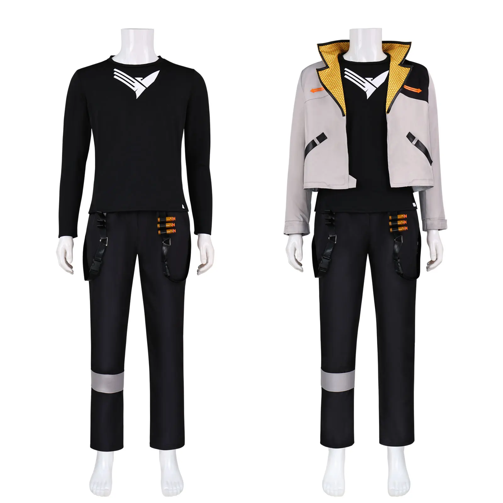 Game Valorant Phoenix Cosplay Full Costume Set Hoodie Jacket Tactical Pants Duelist Agent Outfit for Men Adult Halloween Suit view 2