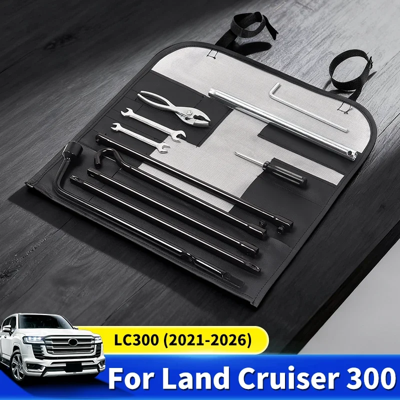 

For Toyota 2021-2025 land cruiser LC300 300 Tool Kit Portable Roadside Emergency Automotive Repair Tool Standard Accessories