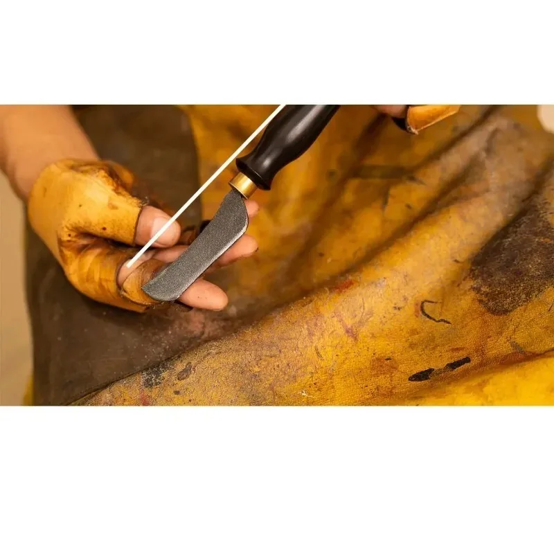 Along The Strip Knife Making Shoe Tool Steel File Round File Rubbing Knife  Semi-round Shoe Grinding