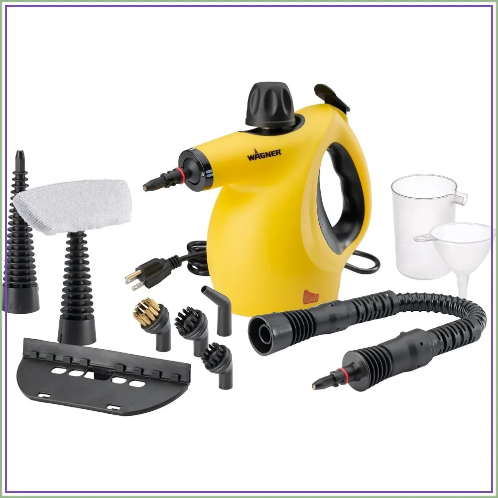 Multi-Purpose Steam Cleaner with 11 Attachments, Chemical-Free, Safe for Pets & Kids