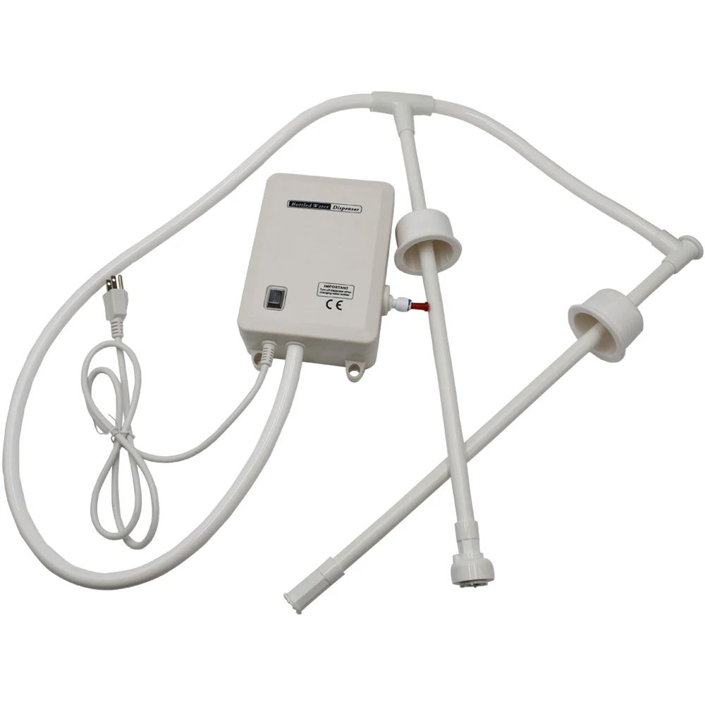 

220 В дозатор воды в бутылках, система насоса, дозирующий насос для воды с одним входом, труба 20 футов для холодильника, простая подача воды