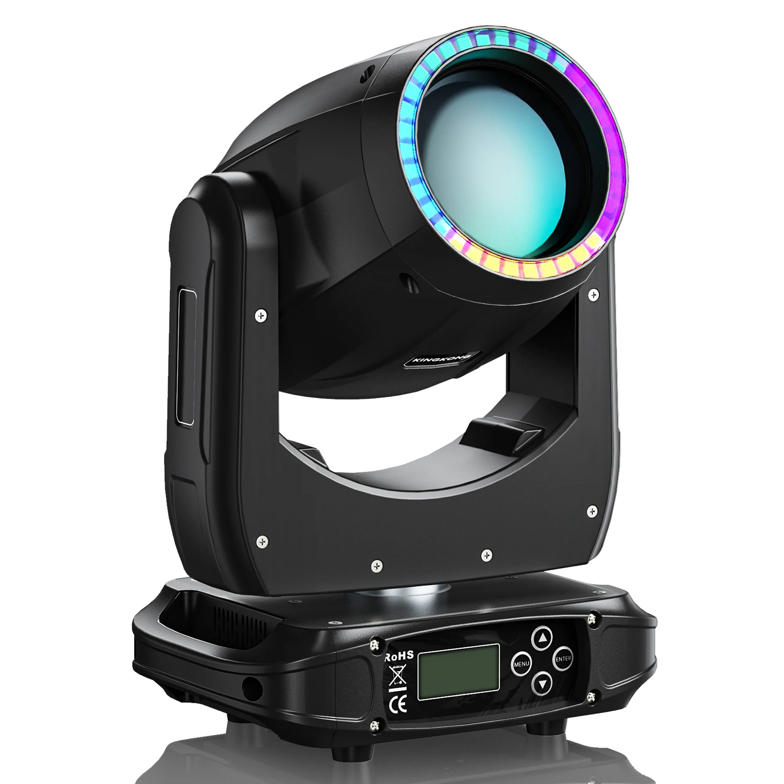 

Yiflamefly 150W Beam Moving Head Light Ultra Bright RGB 3IN1 Rainbow Lighting Effect DMX512 Stage Lights For DJ Disco KTV Party