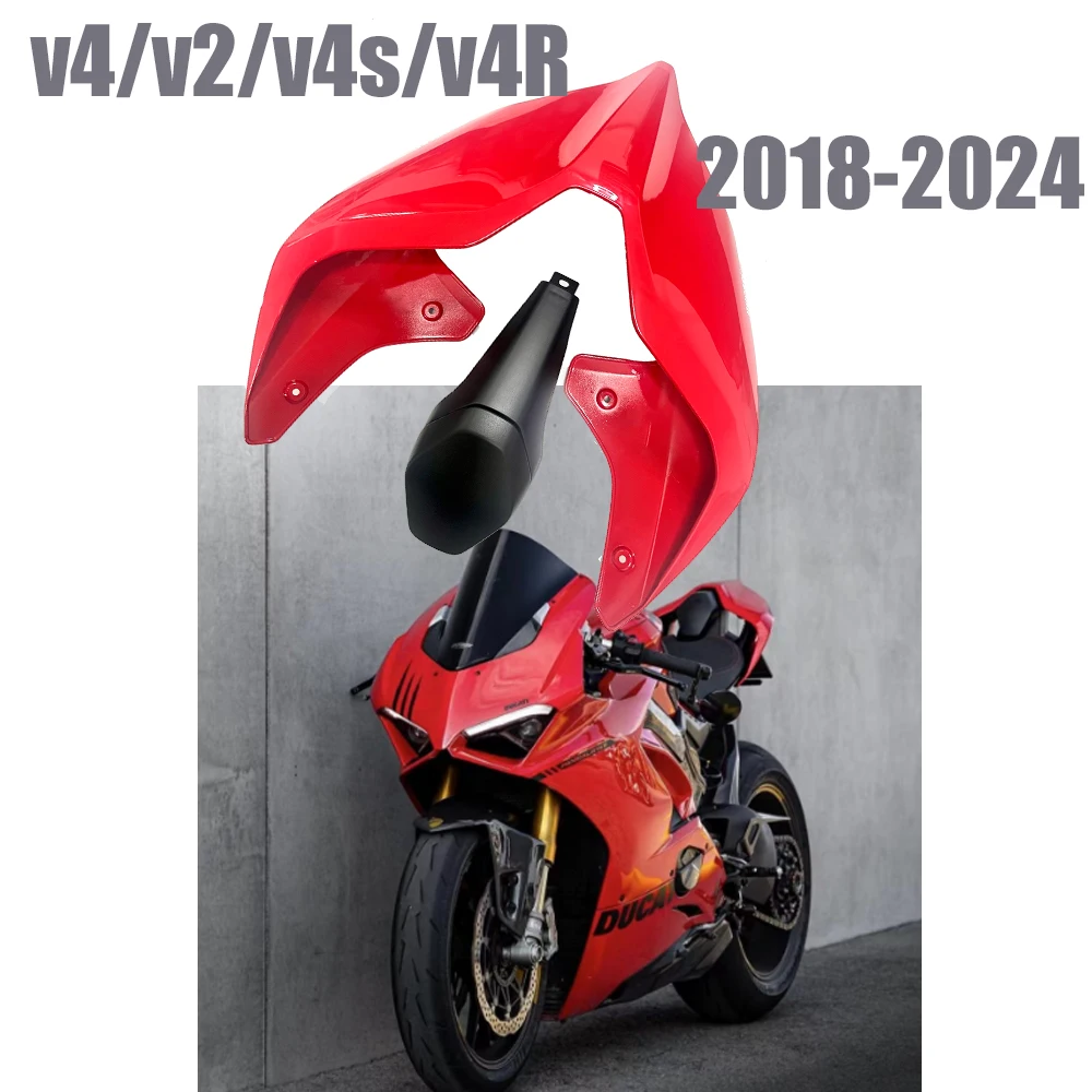 

Motorcycle Real Tail Section Rear Seat Cover For Ducati Panigale V4 V4S V4R Streetfighter V4 V2 Rear Hump Cowl Cap