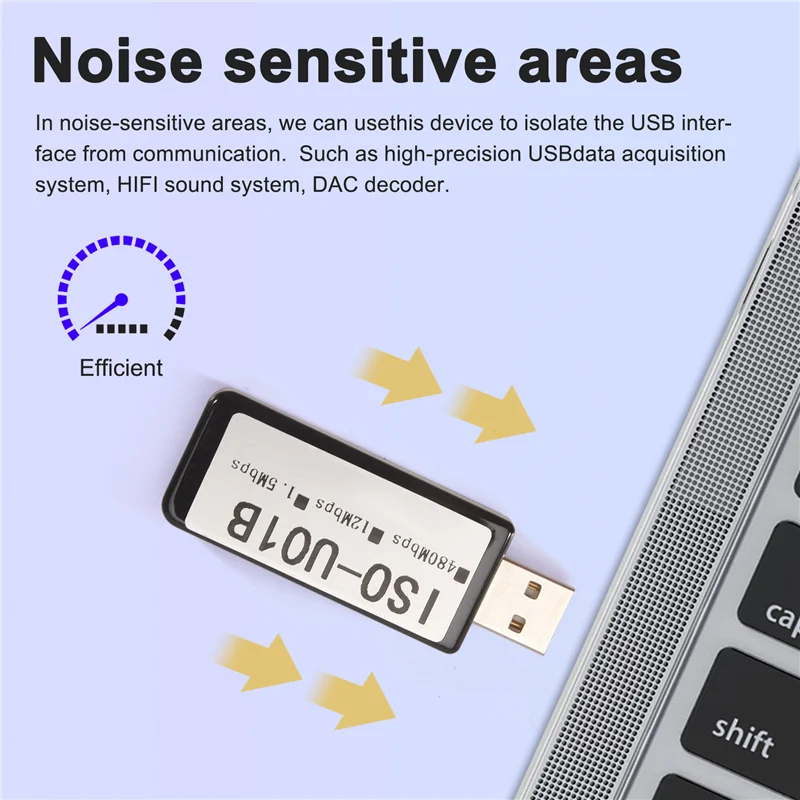 Adum3165 USB 2.0 المعزل الرقمي 480Mbps USB عالي السرعة معزول ل فك إزالة الصوت مرشح الصوت الحالي