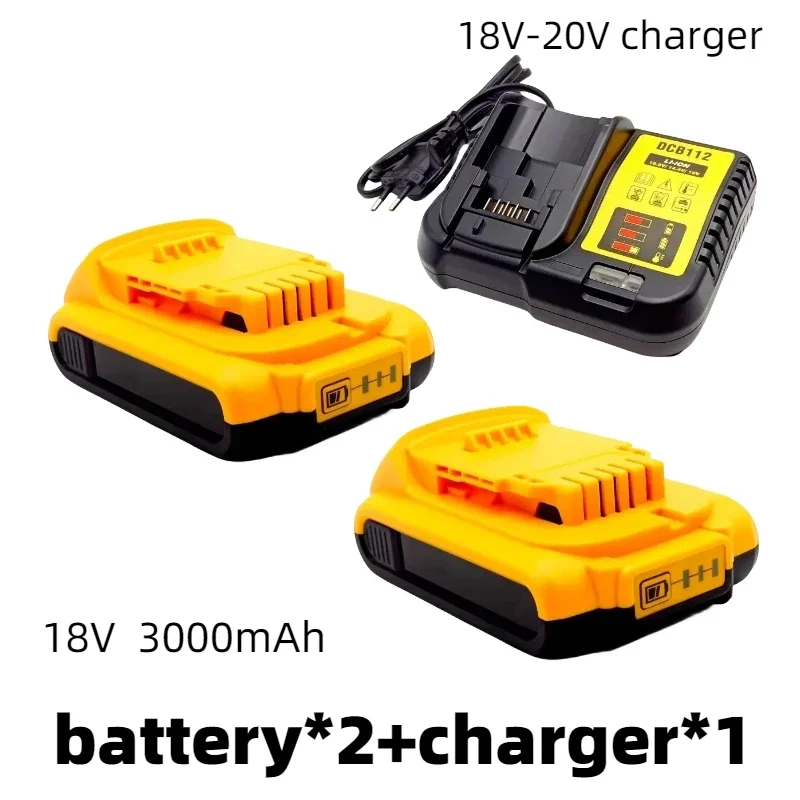 18V electric battery 3.0Ah is suitable for electric tools such as DCB205, DCD74, DCB201, DCG412, DCD740, DCB203, etc