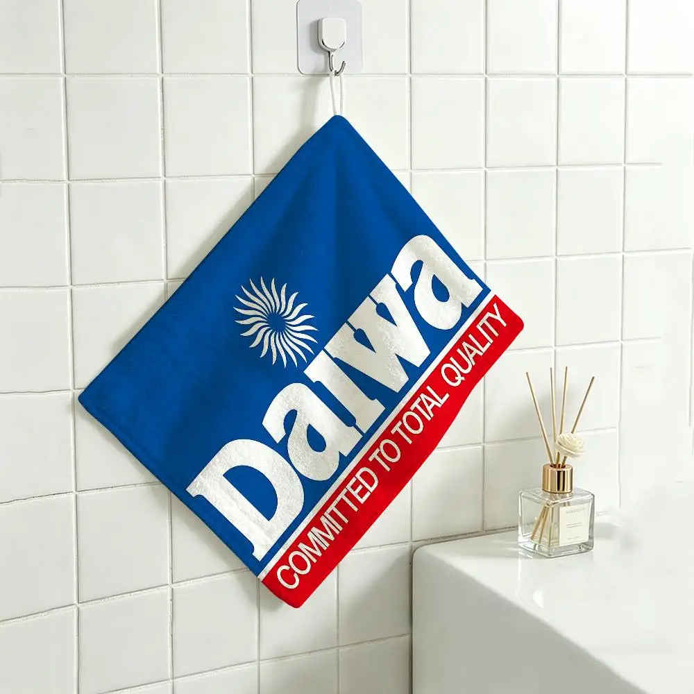 D-DaiwaS Fishing Logo Handtuch aus Polyester-Baumwolle, zum Aufhängen, langlebig für den Einsatz im Haushalt, im Restaurant, in der Toilette – Detail 4