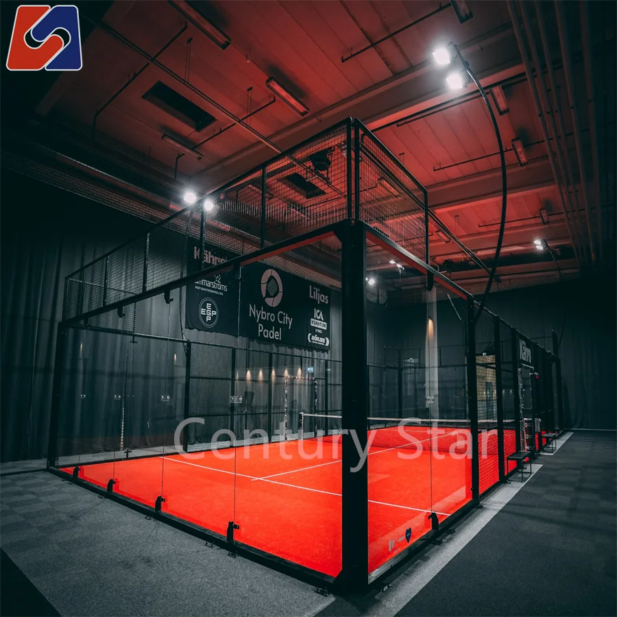 Italian Design Pro Panoramic Padel Court High Quality Artificial Grass Paddle Tennis Court For Wholesale