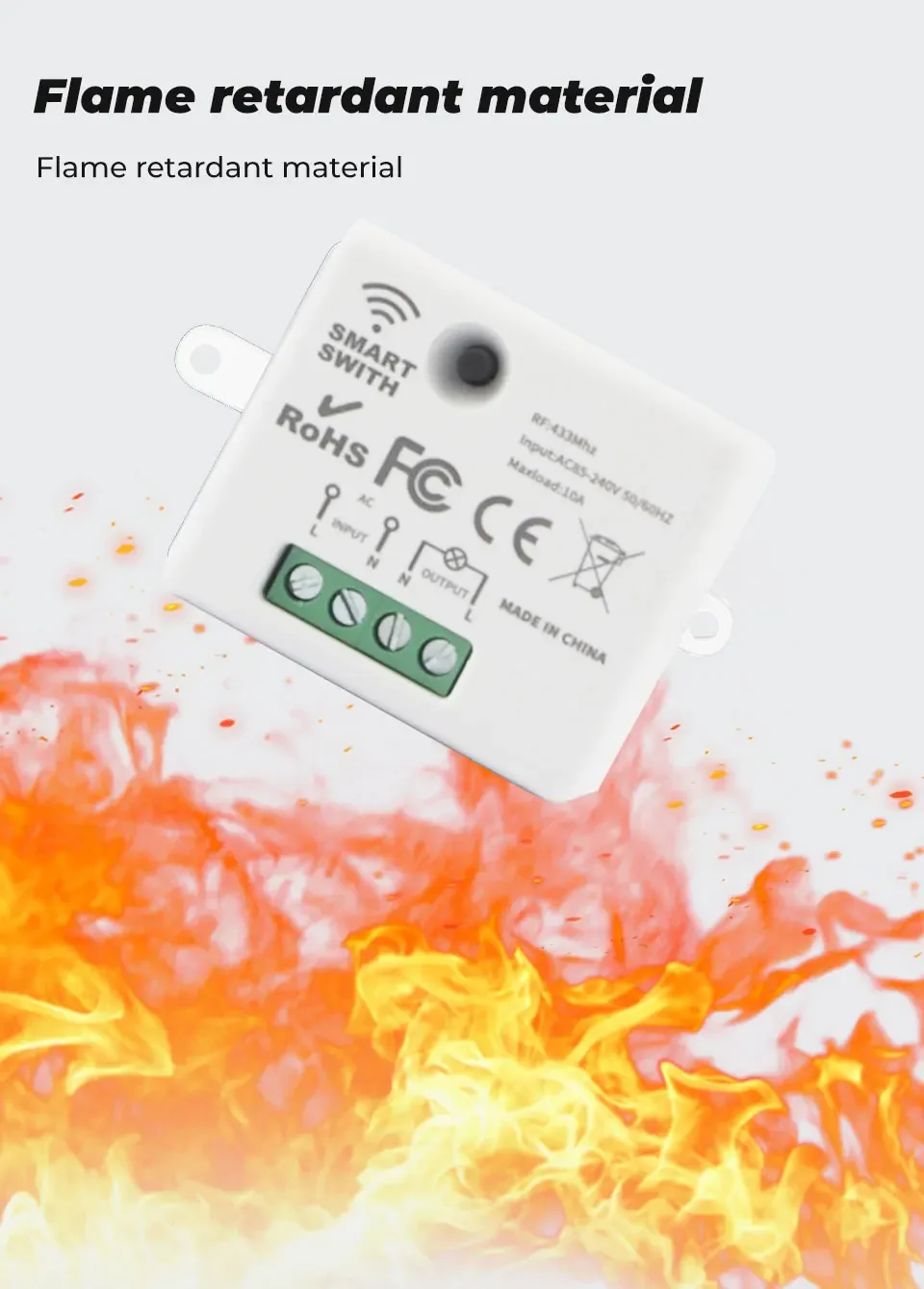 Sk schmidt kunststofftechnik 433 MHz kod nauki EV1527 RF pilot zdalnego sterowania w zestawie bateria bezprzewodowy zdalny przełącznik AC 220V 1