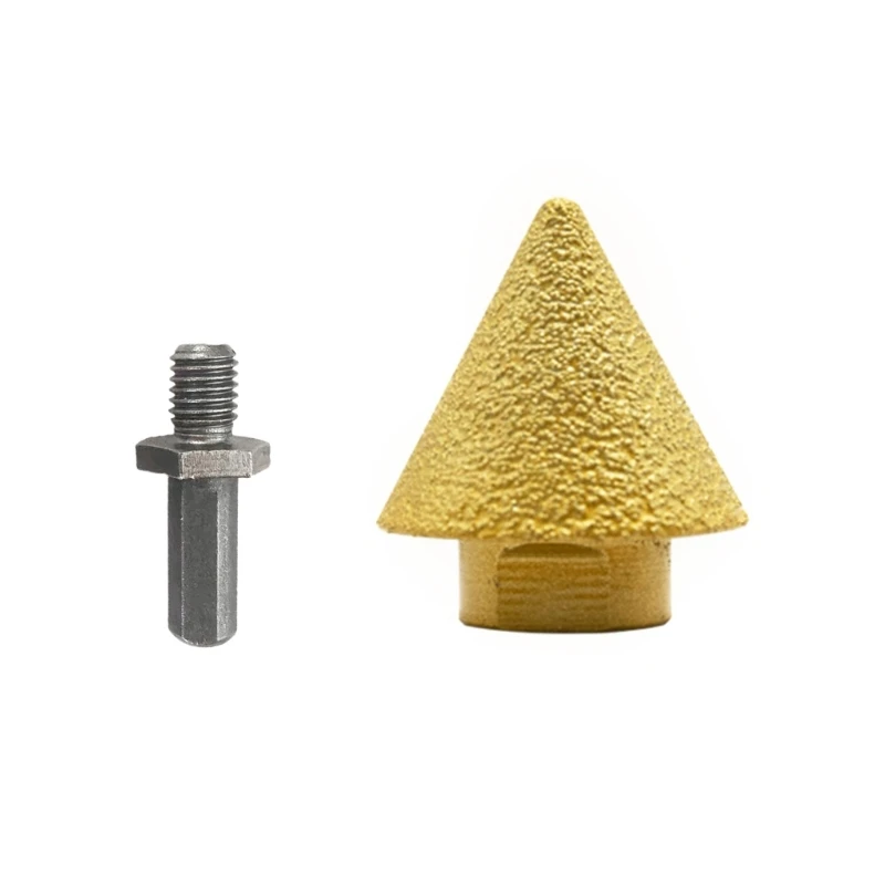 Diamond Chamfer Finger Bit Diamond Cone Milling Bit Stone Hole Opener Diamond Chamfer Drill for Porcelain Tile