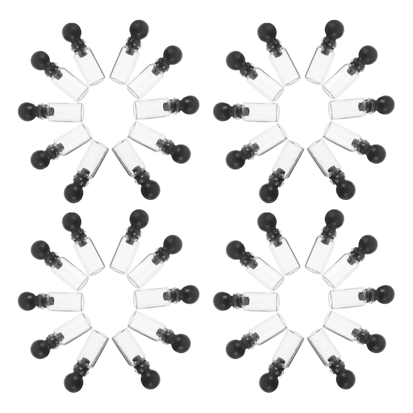 150Pcs Glass Essential Oil Sample Vials Mini Perfume Bottles Leakproof Refillable for Fragrance Testing Travel Sample Containers