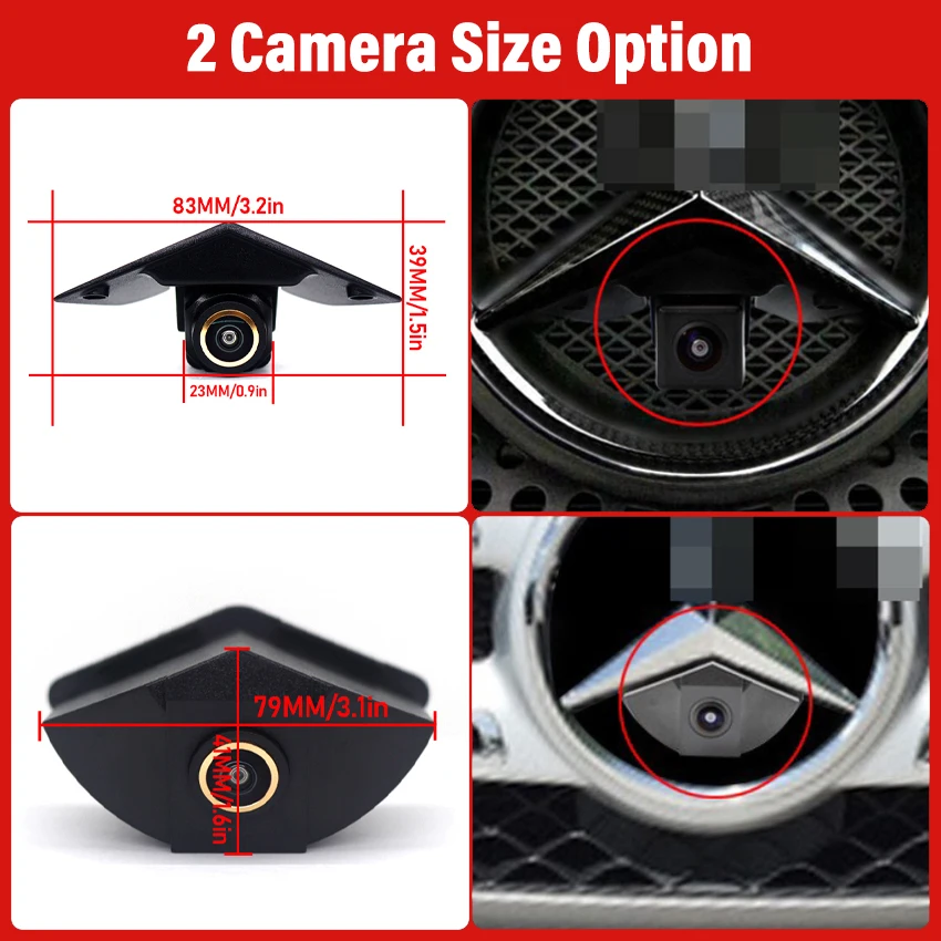 Golden AHD Car Front View Camera For Mercedes Benz W211 Sprinter ML W164 W205 SLK R171 Vito W639 W204 W209 W212 W906 W203 W447