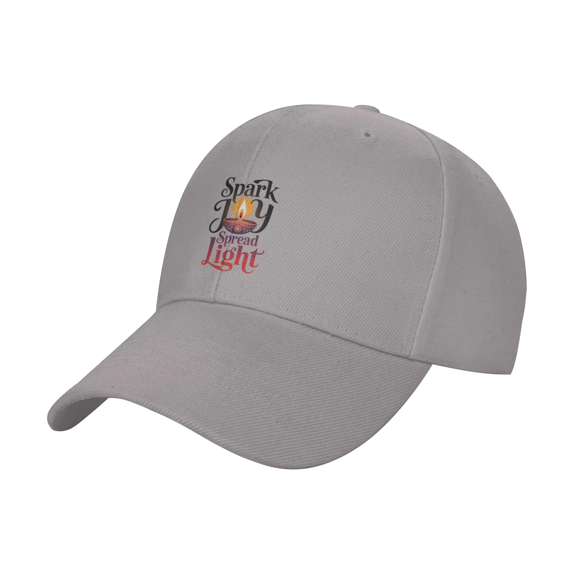 Hot Sale Spark Joy Spread Light   Elegant Diwali Diya Design Baseball Cap  Snapback Visor Hat  Lake Trip Visor Hat