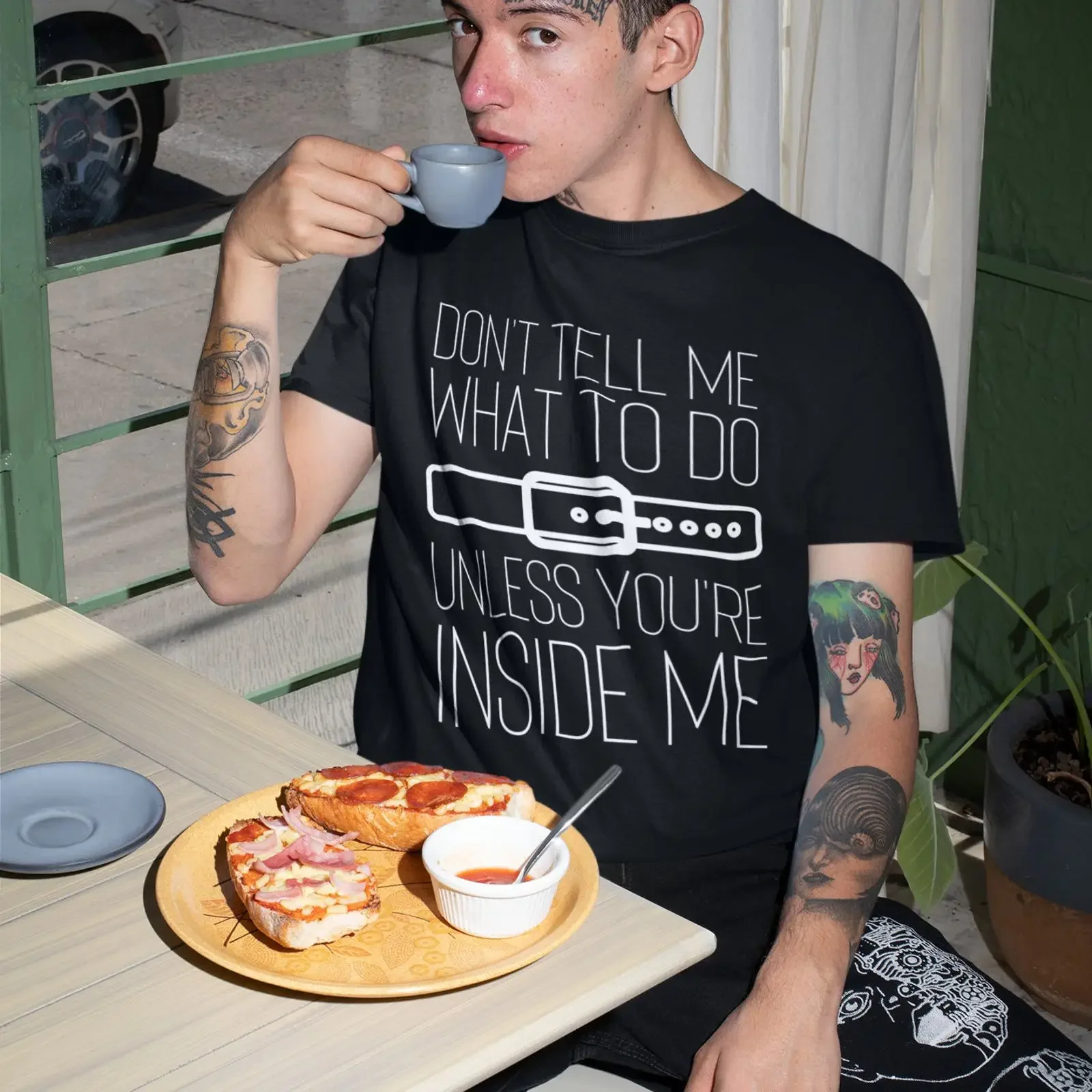 Don't Tell Me What To Do T Shirt Sub Dom Master Slave Funny vintage Washed graphic Versatile Casual Unisex fashion Slightly