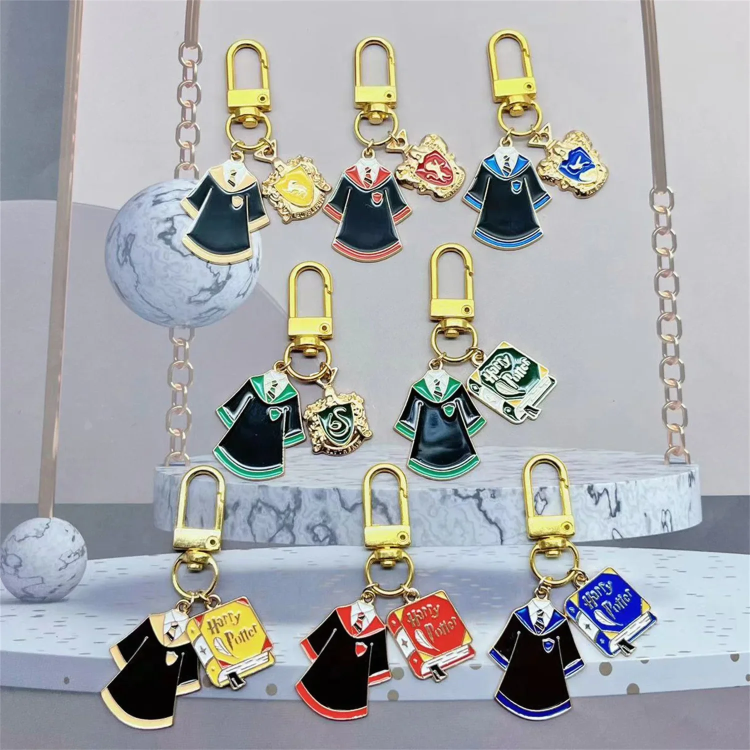Мультяшный брелок Harries Поттер, Гриффиндор, Слизерин, пуффендуй, Когтевран, значок, подвеска, кавайное украшение, детский подарок, игрушка Мультяшный брелок Harries Поттер, Гриффиндор, Слизерин, пуффендуй, Когтевран, значок, подвеска, кавайное украшение, детский подарок, игрушка