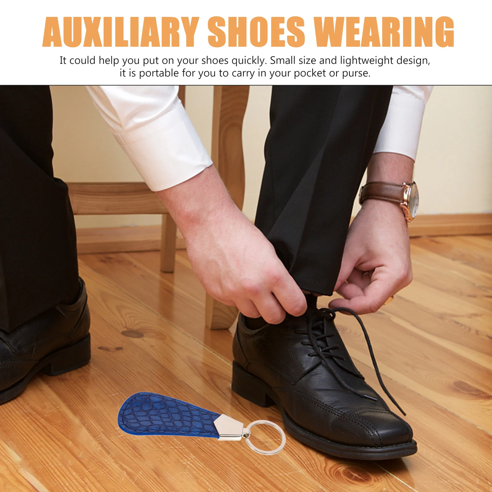 

2Pcs Metal Shoe Horn Durable Lightweight Portable Auxiliary Shoe Helper Travel Household Use Auxiliary Shoes Wearing